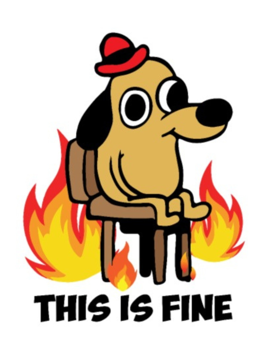 This is fine ( Dog & Fire ) Air Freshener