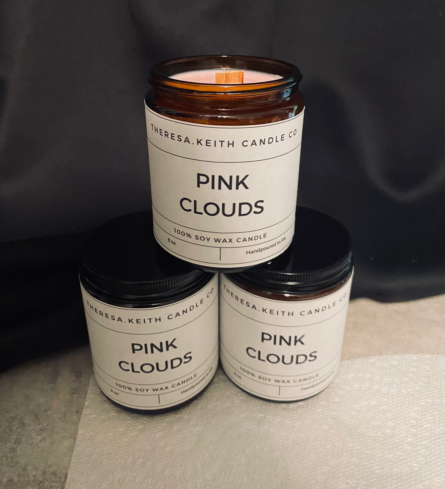 Pink Clouds Candle